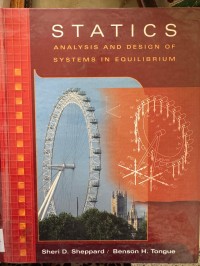 Image of STATICS ANALYSIS AND DESIGN OF SYSTEMS IN EQUILIBRIUM