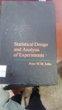 Image of Statistical Design and Analysis of Experiments