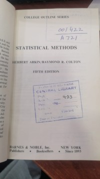 Image of statistical Methods