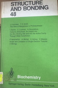 Image of Structure and Bonding, Volume 48: Biochemistry