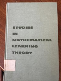Image of Studies in Mathematical Learning Theory