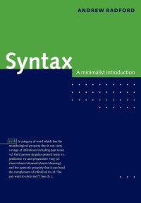 Image of Syntax: A Minimalist Introduction