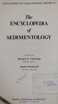 Image of THE ENCYCLOPEDIA OF SEDIMENTOLOGY