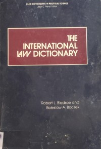 Image of THE INTERNATIONAL LAW DICTIONARY