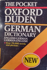 Image of THE POCKET OXFORD DUDEN GERMAN DICTIONARY