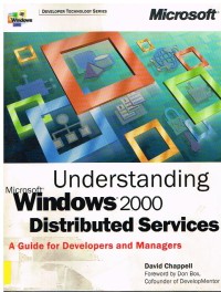 Image of UNDERSTANDING MICROSOFT WINDOWS 2000 DISTRIBUTED SERVICES