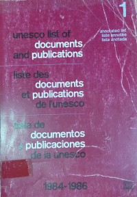 Image of unesco list of documents and pudlications