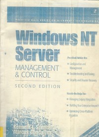 Image of WINDOWS NT SERVER MANAGEMENT AND CONTROL