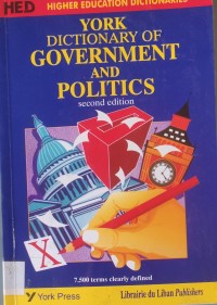 Image of YORK DICTIONARY OF GOVERNMENT AND POLITICS